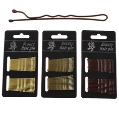 24PCSCARD Fryzury Klip Ladies HairPins Dziewczyny do włosów kręcone fale