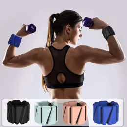 Segurança 1Pair 2lb Silicone Weight Pulseira Pulseira Ajuste Ajuste Correia do tornozelo Execução de ioga Equipamento de fitness Equipamento de fitness