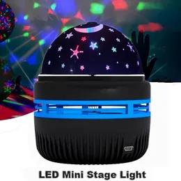 Mini Party Lights, Disco Ball Light, LED Strobe Light Stage Lamp for Home Room Dance Parties Decorations, Rotating Star Projector for Bedroom, Game Rooms, Starry Sky