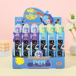 Markörer 12 doos/partij Creative Astronaut Blokken MarkeStift Set Leuke Mini Tekening Schilderen Marker Pen SchoolBenodigdheden Bripapi