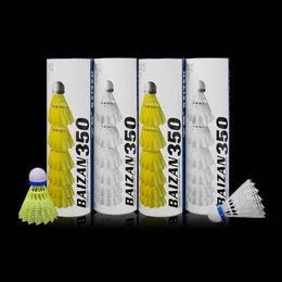 6pcsset nylon -shuttlecock stołowy gałęznę z piłki z pełnej okrągłej wełny plastikowy badminton do treningu na świeżym powietrzu trwałym 240223