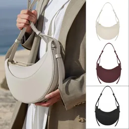 Borse marroni borsa donna firmata numero dix borsa a tracolla classica mezzaluna bolso ascellare borsa in vera pelle chiusura con cerniera moda tinta unita e4