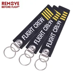 Keychains 30 st Lot Lot Flight Crew Keychain for Aviation Gift Embroidery Key Chain Fashion Jewelry Promotion Christmas Gifts1288n