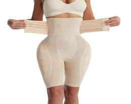 Culo finto Sollevatore di culo Enhancer Coscia Trimmer Controllo Mutandine Hip Pads Allenatore a vita alta Shapewear con gancio Body Shaper 2201151038747