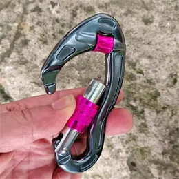 البلاغية بكرة عجلة تسلق تسلق تسلق carabiner مشبك arborist تزوير Rappelling Rescue Karabiner 240223