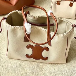 Borsa firmata Mini CUIR CABAS Tote Borse a tracolla Due dimensioni Marchio di lusso in vera pelle da donna con scatola