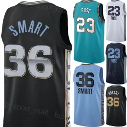 Custom Men Men Młodzież Memphis''Grizzlies''print Man Młodzież Kobiety Koszykówka Marcus Smart Jersey 36 Gregory Jackson II 13 Derrick Rose 23 Luke Kennard 10 Ja Morant