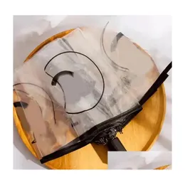 Ombrelli Ombrello da donna trasparente Lettera pieghevole Fly Matic Collezione di design da uomo Portatile da esterno con consegna a goccia piovosa a casa Ga Dhdob