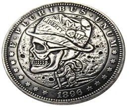 HB12 Hobo Morgan Dollar Schädel Zombie Skelett Kopie Münzen Messing Handwerk Ornamente Heimdekoration Zubehör2502660
