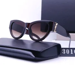 Mens Womens Designer Bolle y Sunglasses Designer Logo Y SLM6090 Sun Glasses Round Fashion Gold Cat Eye Frame Luxury Glass Lens for Man Women Beach L13