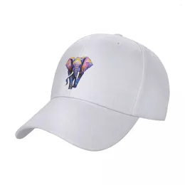 Berets Unisex Baseball Hats Colorful Elephant Outdoor Streetwear Summer Sports Caps Hip Hop Cap Casquette Polychromatic