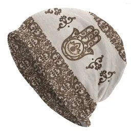 Berretti Fatima Hamsa Hand Beanie Bonnet Cappello lavorato a maglia Uomo Donna Cool Unisex Adulto Evil Eye Tribes Amuleto Caldo inverno Skullies Berretti Berretti