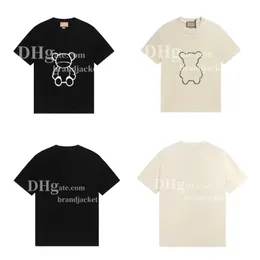 Luxus Männer Tops Cartoon Bär Gedruckt T-shirt Einfache Casual Dressing Bekleidung T-shirts Für Liebhaber