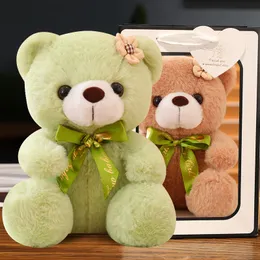 New popular Valentine's Day tie teddy bear figurines, soft plush toys, children's dolls, giving girlfriends Valentine's Day gifts wholesale and stock factory