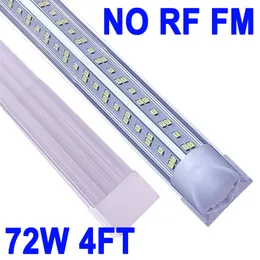 LED T8 Entegre Tek Fikstür, 4ft 72W 72000lm, Vshape 72W Yardımcı Faydalı Dükkan Işığı, RF RM Tavan Dolap Işıkları Tapası ve Oynatlı Elektrikli Barn Crestech