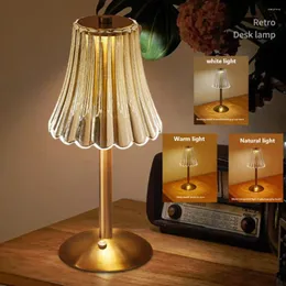 Table Lamps Bar Touch Lamp Rechargeable Wireless Desk Portable Bedroom Night Light LED Decor Lights For Coffee El Restaurant