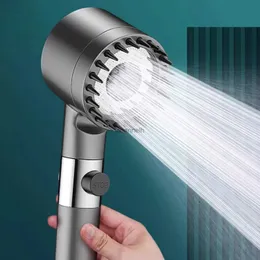 Bathroom Shower Heads 3 Modes High-pressure Head Adjustable Portable Massage Showerhead Multi-function With Filter Accessories YQ240228