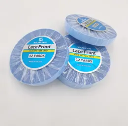 12 meter Super Doubleided Adhesives Blue Lace Front Support Tape Längd11m för band Hårskinn Weft Hairrace WigStoupee5300778