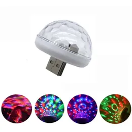 Kommunikation Färgglad skinning LED -lampa USB 2.0 Flashing Family Party Disco Stage Light for Mobile Phone, Power Bank AC Adapter