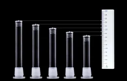 확산 유리 봉 다운 스템 교체 18mm ~ 14mm 슬립트 스템 디퓨저 슬라이더 비이커 직선 튜브를위한 3 인치 3 인치