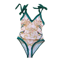 Women's Bikini Designer Swimsuit One Piece Swimsuit Seaside Beach Sexy Flower Pattern