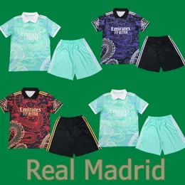 Bellingham Vini Jr Soccer Jerseys 23 24 Rodrygo Real Madrids Camavinga Football Shirt 2023 2024 Arda Guler Modric Third Fansバージョンメンキット