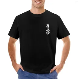 Męskie topy czołgów kyokushin karate symbol kyokushinkai jojo trening T-shirt Summer Boys Białe puste puste koszule