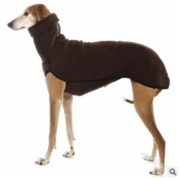Tröjor Höst och vinter Nya Whippet -kläder förtjockade varm Turtleneck hundkläder Greyhound kläder
