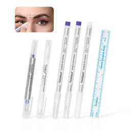 Markers 10Pcs Skin Marker Pen Tattoo Eyebrow Positioning White Lacquer Marker pen Tattoo lip line positioning marker waterproof pen