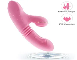 Klitoral emme G Spot Dildo Vibratör 10 Güçlü Mod ile Kliter Sucker Şarj Edilebilir Klitoris Stimülatörü Kadınlar için 26592374541