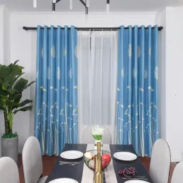 Perde Drapes 1pc Fasulye Fileli Desen Baskılı Pamuk Perdeler Oturma Odası Odası Yatak Odası Pencere Moden Stili Basit Yüksek Sınıf