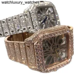 Carters Watch REZS Diamonds Luxury Mens for Men Digner Movement عالية الجودة Moissanite Montre Iced Out Automatic Montre Montre Luxe Mens Luxurys I14