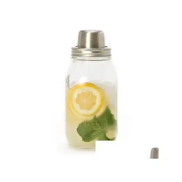 Other Kitchen Dining Bar Mason Bottle Mixed Drink Shaker Home Cup American Stainless Steel Cocktail 475Ml Drop Delivery Garden Kit Dhtjw