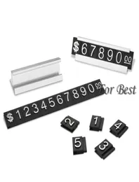 Etiqueta de mini joias fofa dólar americano número ajustável etiqueta de preços acessórios para loja de joias1039391