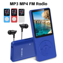 Players 1.8Inch Screen MP3 MP4 Walkman Portable Music Player BluetoothCompatible HiFi Sound med video/röstinspelare/FM -radio/e -bok