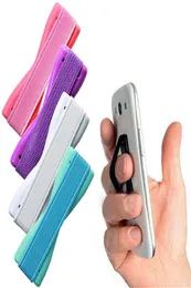 Universal Phone Finger Holder Grip Elastic Band Strap For Smartphones Tablets AntiSlip Ring holder For Apple iPhone Samsung Vario7195519