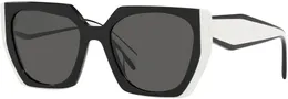 여성을위한 AAAA 선글라스 여름 고급 스타일 패션 스포츠 선글라스 자전거 해변 UV 보호 PR15WS 54mm 검은 활석 어두운 회색 여성 선글라스