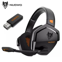 Headphone/Headset NUBWO G06 Wireless Gaming Headset for PS5/4 Laptop Over Ear Headphones with Micphone 2.4G Wireless/Wired Headset for Games