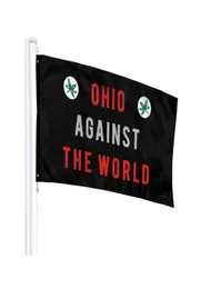 Ohio Dünya Bayraklarına Karşı 3039 x 5039ft 100d Polyester Canlı Renk İki pirinç Gromets9804589