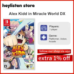 صفقات لعبة Nintendo Switch Game صفقات Alex Kidd في Miracle World DX Stander Edition Games Cartridge Physical Card