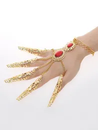 Finger set indian dance accessories ring bracelet dance accessories show props long fingers9610576
