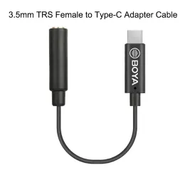 Accessories BOYA BYK6 3.5mm TRS Female to TypeC Adapter Cable for DJI OSMO Pocket Video Stabilizer Gimbal Connect to Camera Microphone