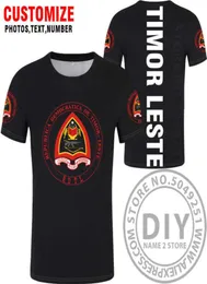 TIMOR EST maglietta personalizzata nome numero tmp tshirt nazione bandiera repubblica portoghese tp leste college stampa po vestiti X8200742