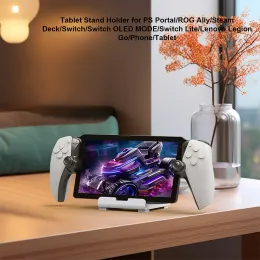 Standdesktop -Ständer Support Halter sparen Platz Tablets Ständer mit Antislip Silicon Pad für PS Portal Steam Deck ROG Switch Phone