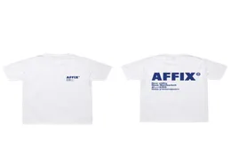 2020 Affix Works Tshirts Man Women Affix New Utility Letter Tirt Tirt 100 Cotton Oneck Tee Shirt Kiko Kostadinov Tops Y7205733