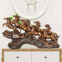 Bun Xiongfeng Horse Home, Living Room, Wine Cabinet, Resin Crafts Decoration Office Opening Gift