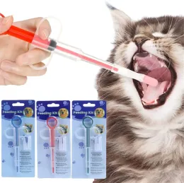 Matning Medicinsk spruta tablettpiller piller piller push dispenser Medicine vatten mjölk spruta hund katt valp matare kit husdjur leveranser