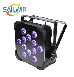 China Stage Light 1218W 6in1 RGBAW UV Mini Wireless LED Flat Par Light With Remote Control For Event Party8222055