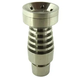 Maschio Universale Domeless Smoking Utensili manuali Chiodo in titanio 4 IN 1 14mm 18mm Doppia funzione GR2 per olio di cera Narghilè Tubi dell'acqua Dab Rigs ZZ