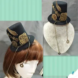 Berretti gotici Mini cappello a cilindro bombette regalo di compleanno per fidanzata fidanzato Pografia vintage